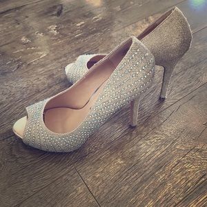 Peep Toe High Heels - Special Occassion or Wedding